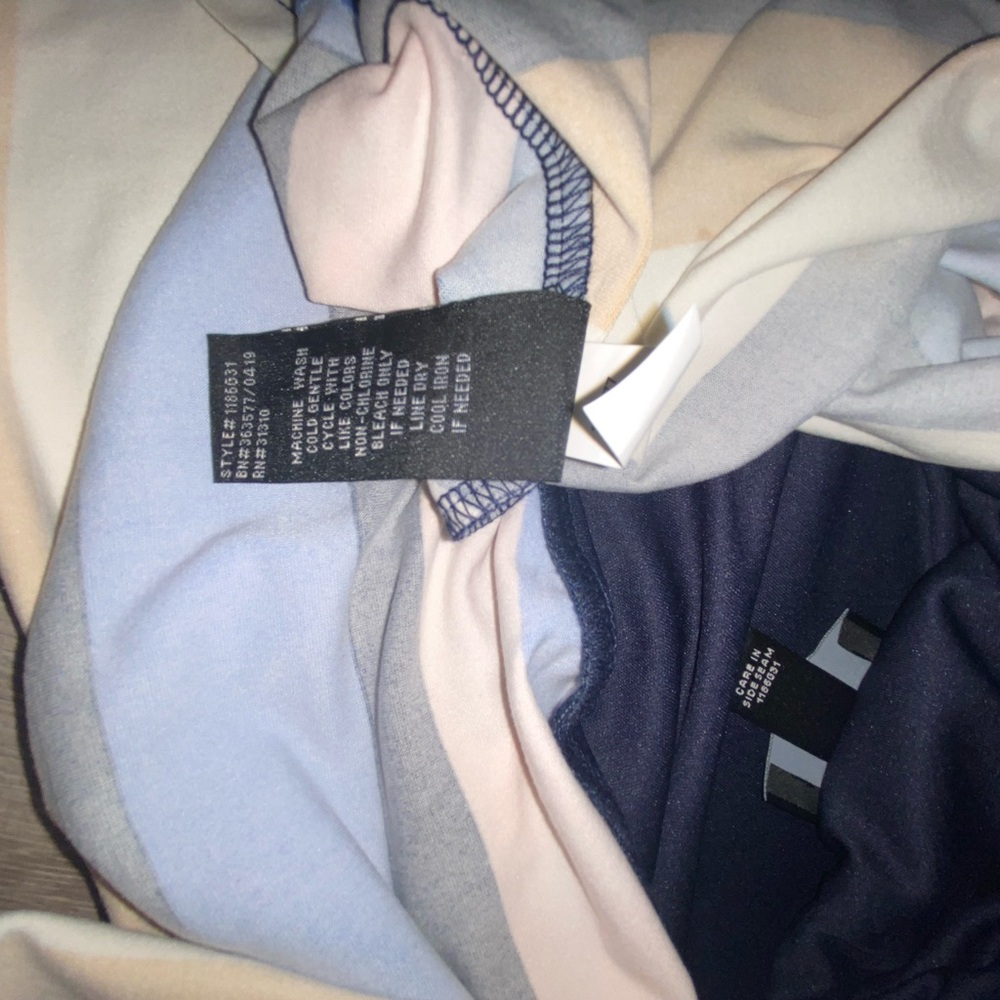 IZ Byer Halter Above The Knee Striped dress size XL (junior) - Picture 7 of 9